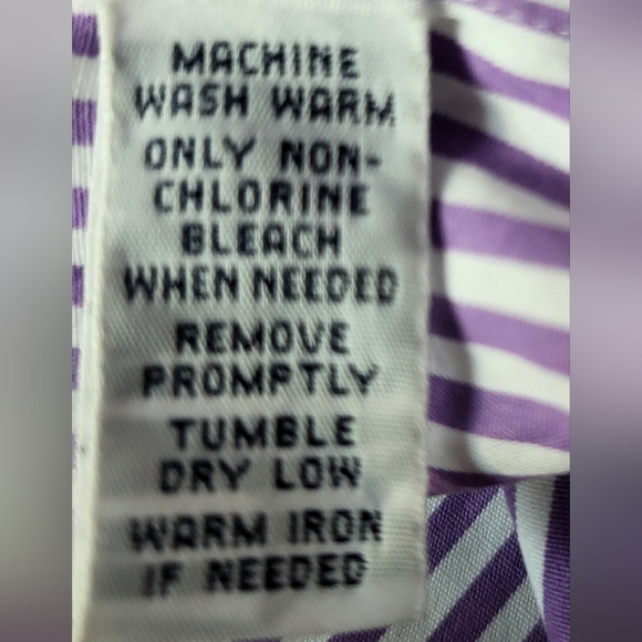 Ralph Lauren Mens Crested Button Up Striped Shirt - Size L - Picture 6 of 8